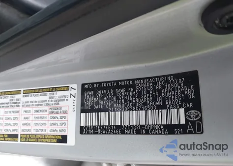 2008 Toyota Matrix Xr из США, поврежденный, VIN 2T1KR30E38C716503